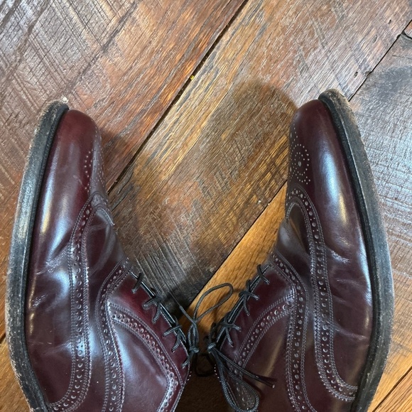 Florsheim Lexington Burgundy Leather Wingtip Oxford Dress Shoes Men’s Size 10C main image 6